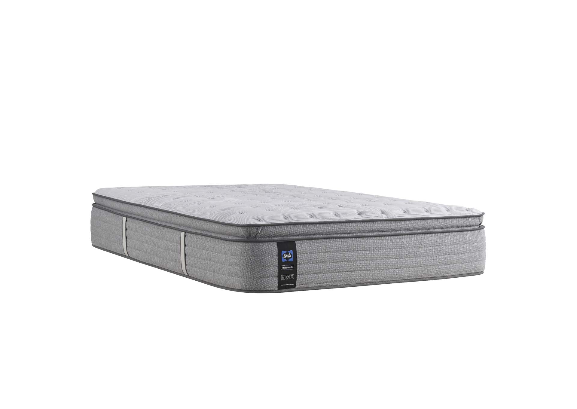 Silver Pine Medium Euro Pillow Top Full Mattress,Sealy