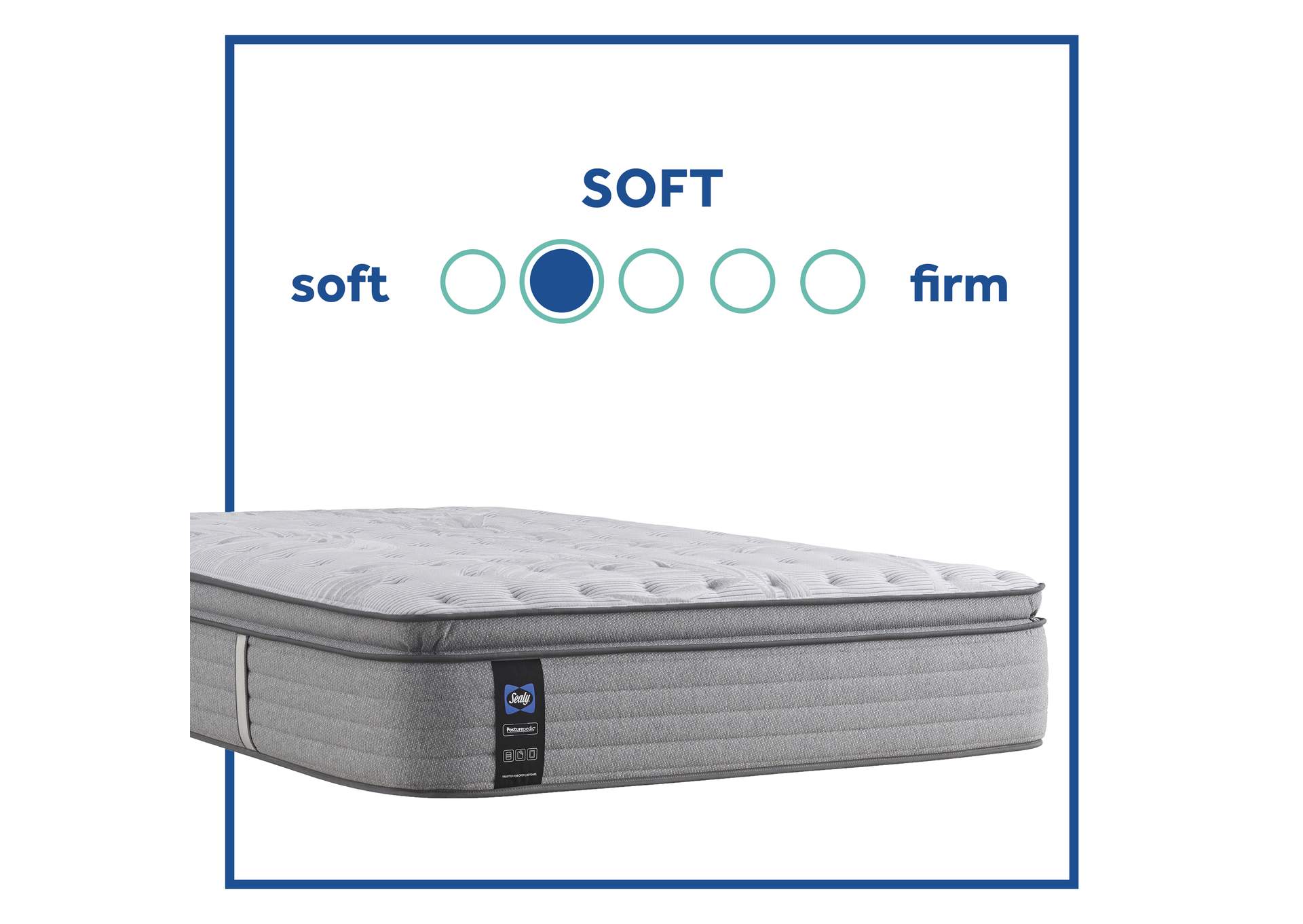 Lavina II Soft Euro Pillow Top Full Mattress,Sealy