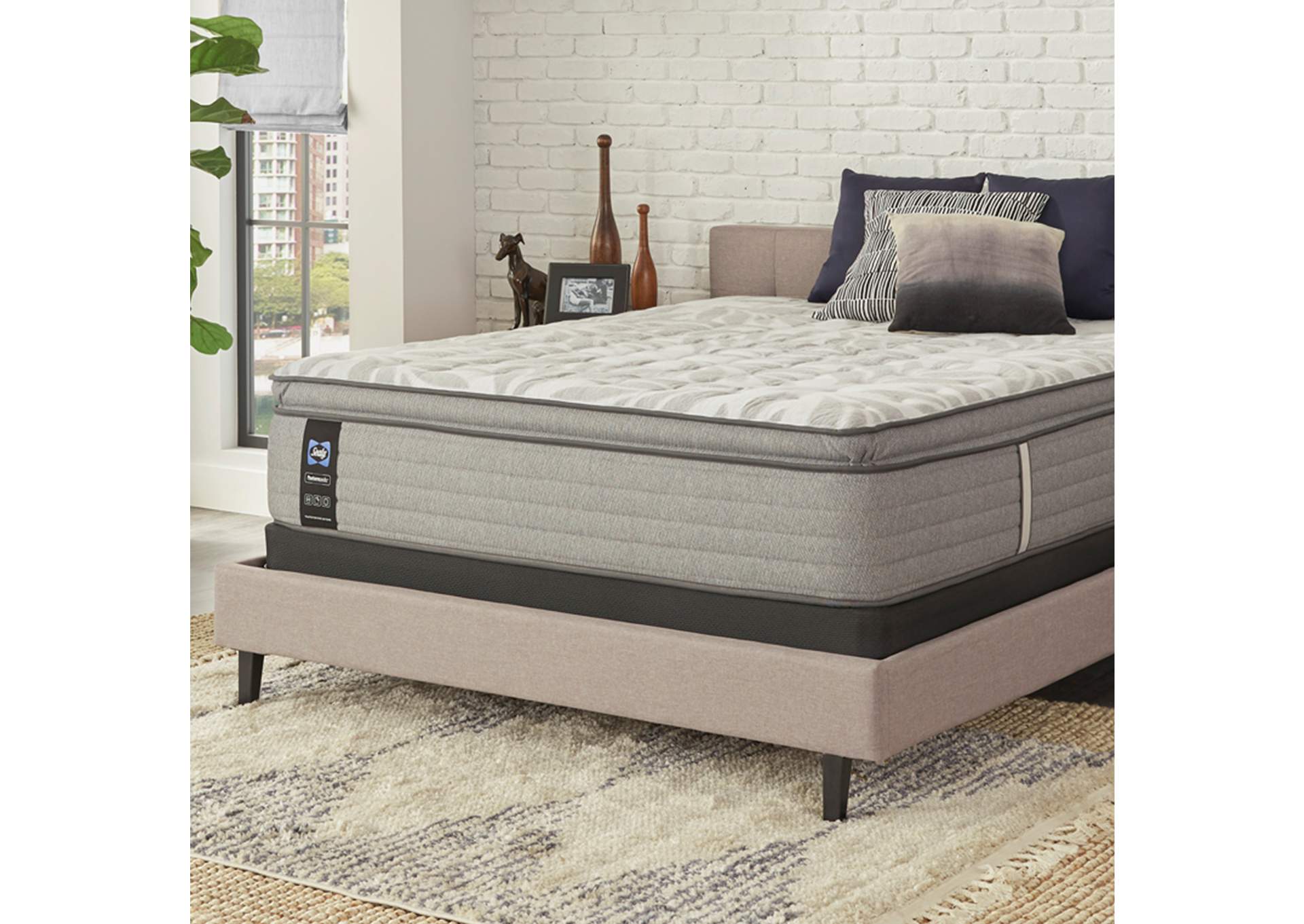 Lavina II Soft Euro Pillow Top Split King / Cal King Mattress,Sealy