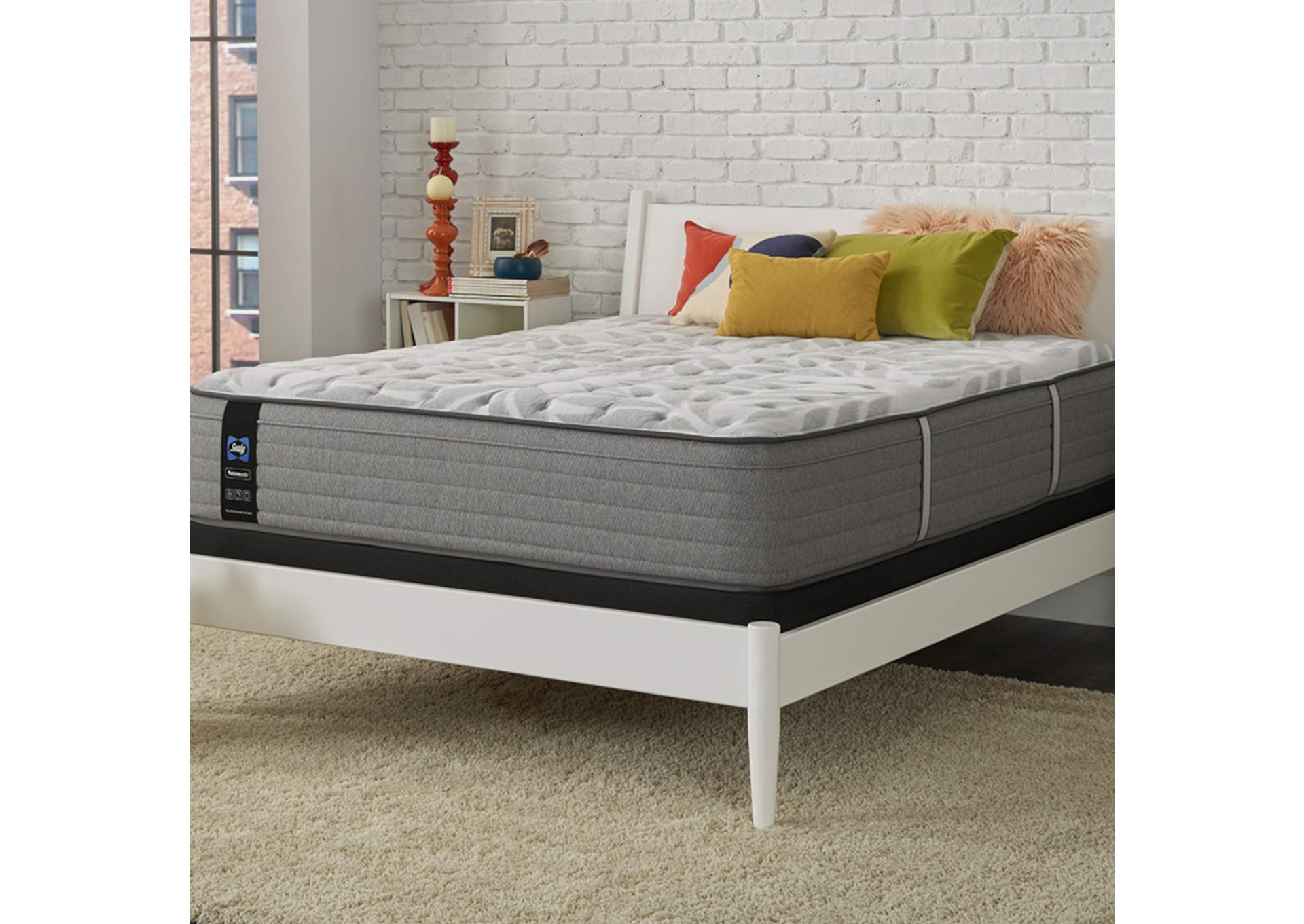 Silver Pine Firm Faux Euro Top Cal King Mattress,Sealy