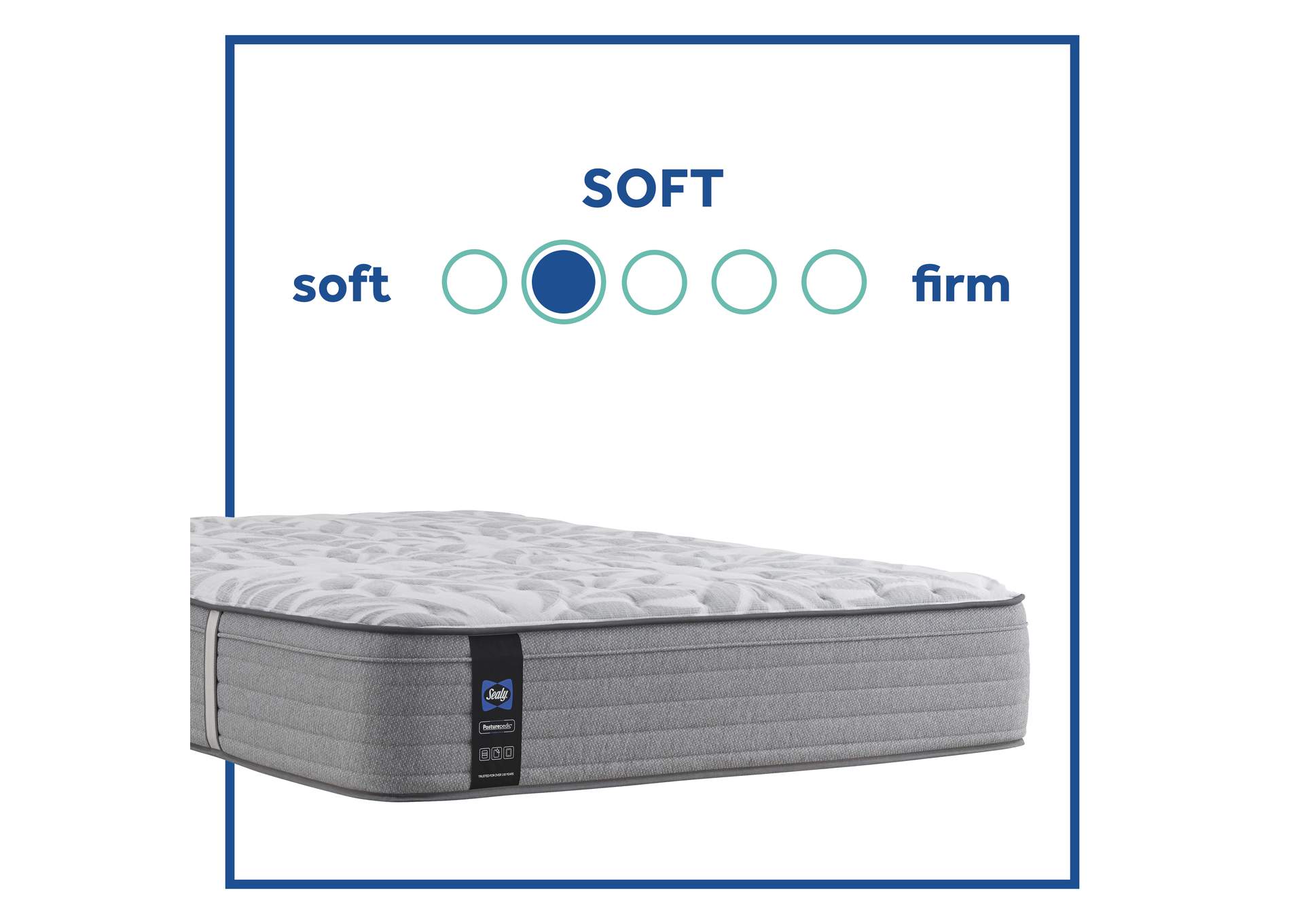 Lavina II Soft Faux Euro Top Split King / Cal King Mattress,Sealy