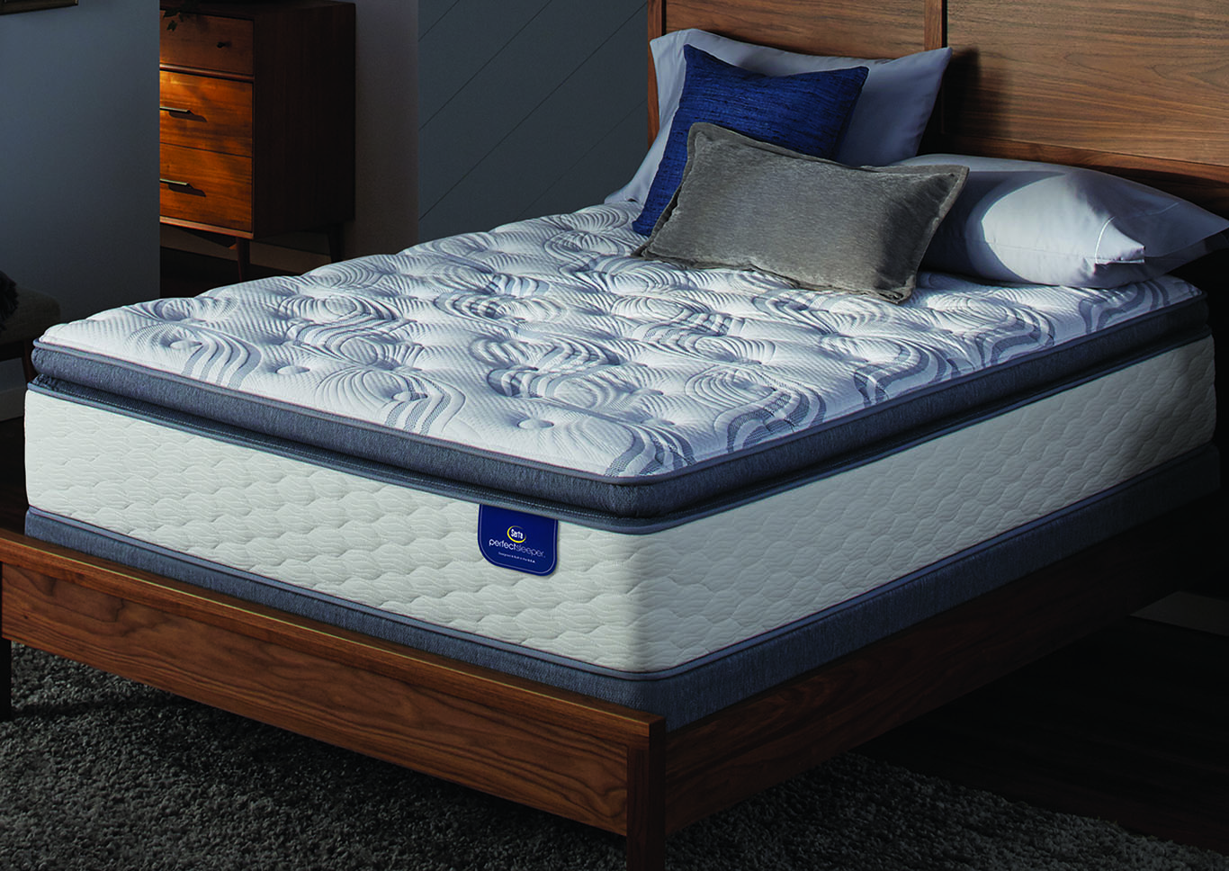 Tomlinson Super Pillow Top Twin Mattress Set,Serta Nationwide