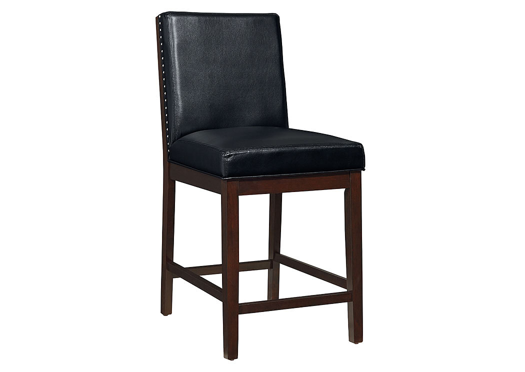 Couture Elegance Black Counter Chair (Set of 2),Standard