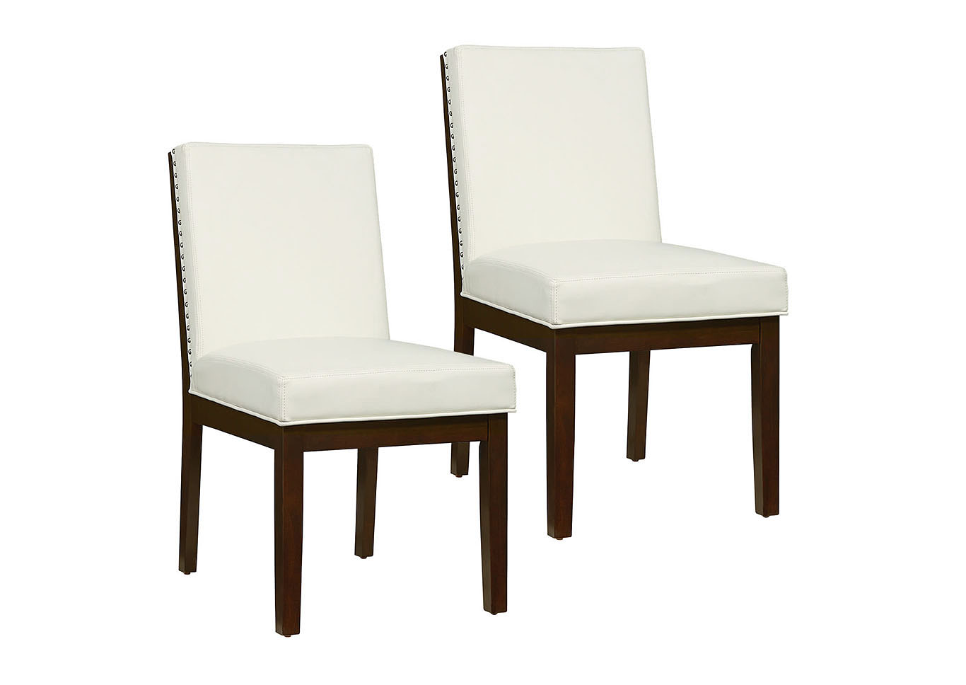 Couture Elegance White Side Chair (Set of 2),Standard