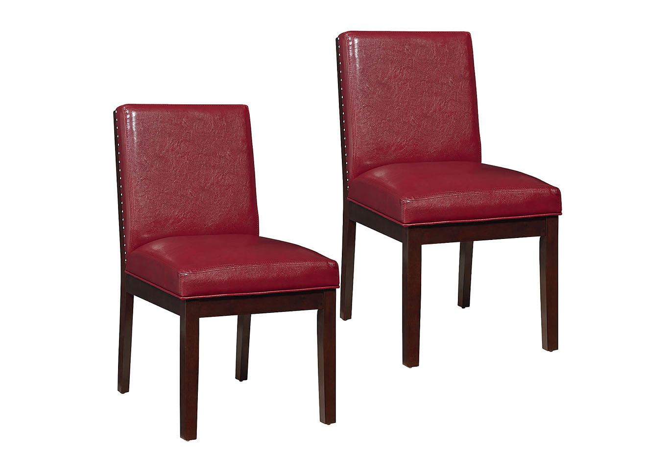 Couture Elegance Red Side Chair (Set of 2),Standard