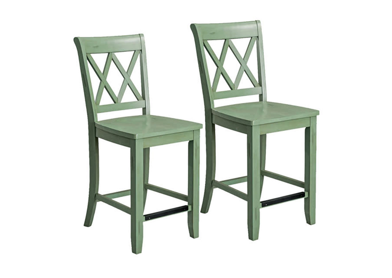 Vintage Blue Bar Stool (Set of 2),Standard