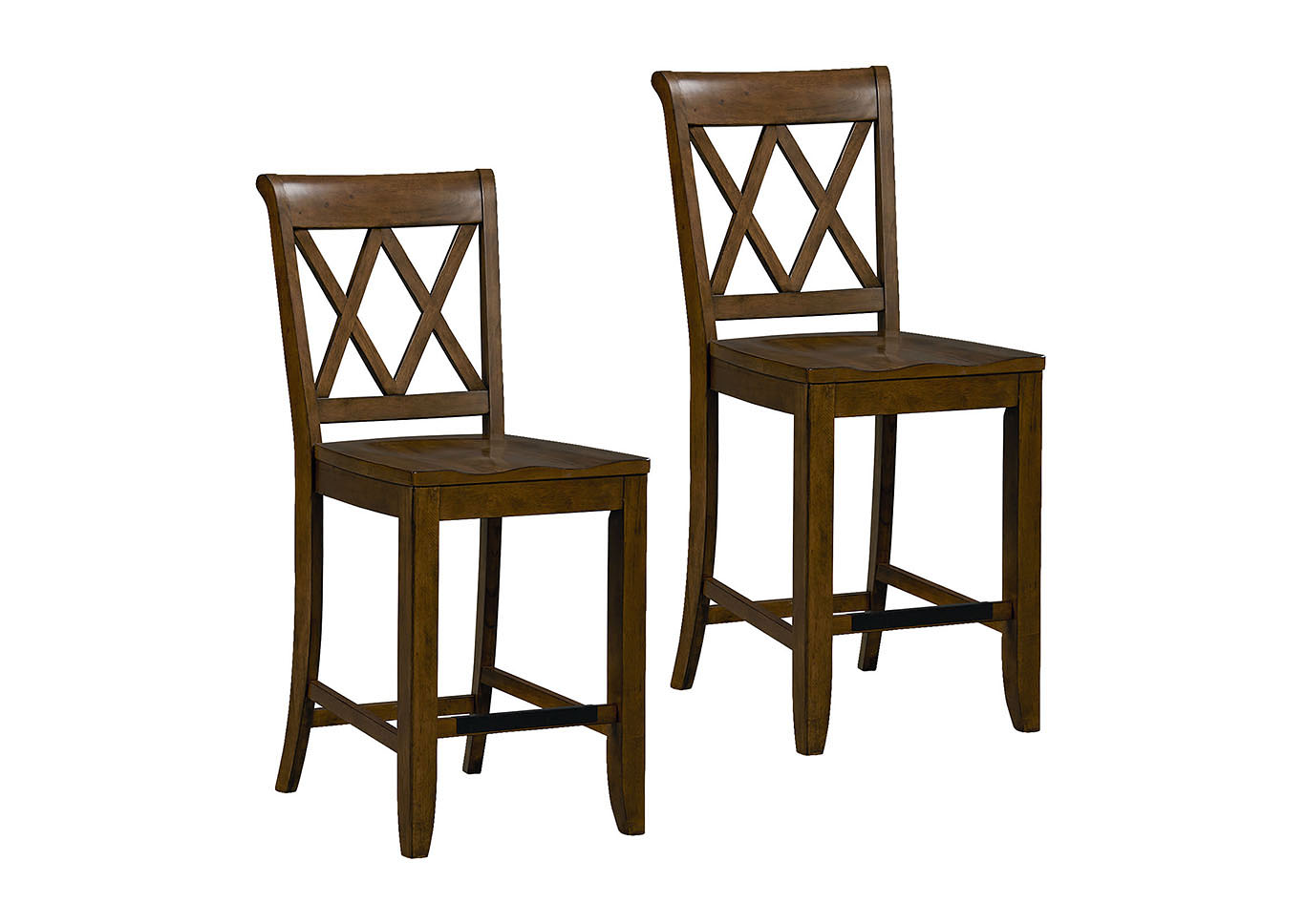 Vintage Brown Bar Stool (Set of 2),Standard