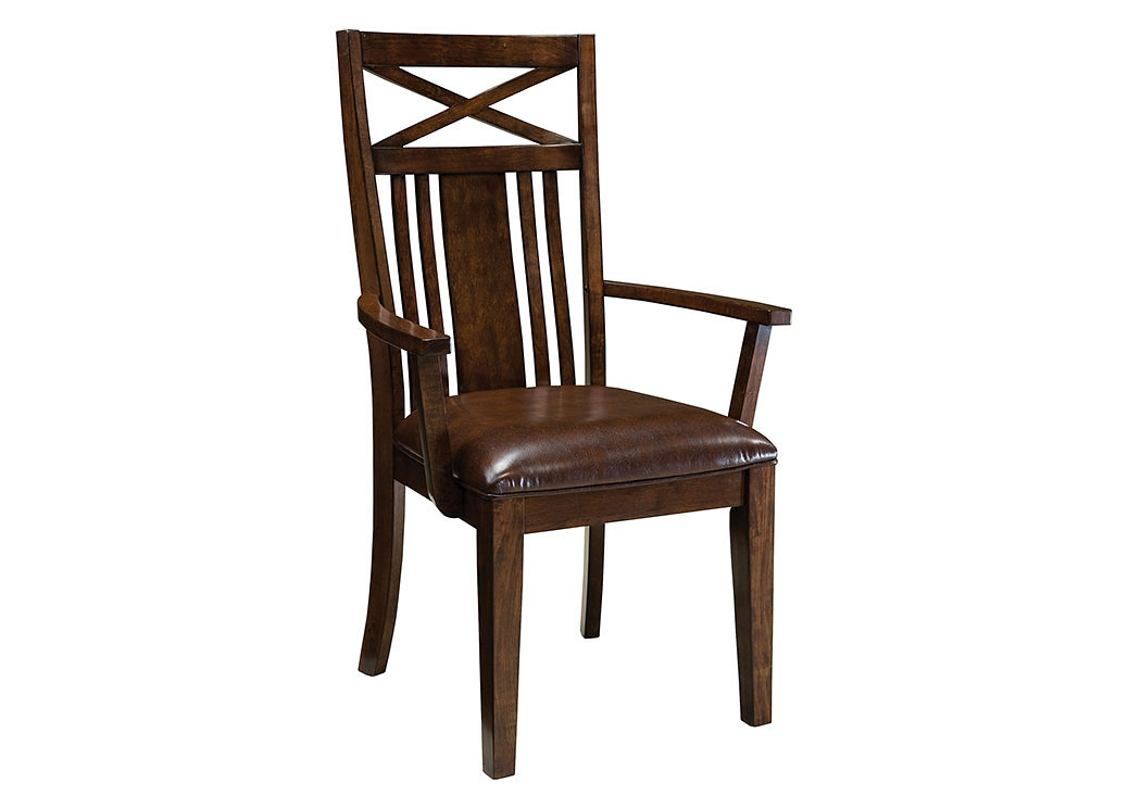 Sonoma Brown Arm Chair (Set of 2),Standard