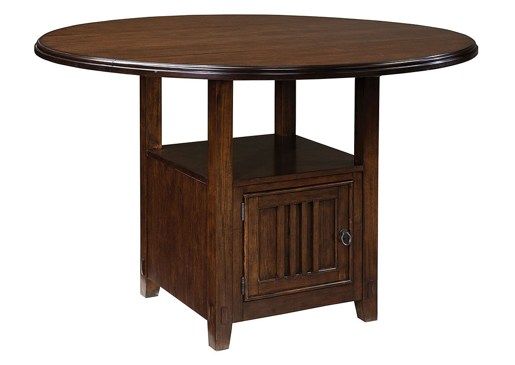 Sonoma Brown Round Drop Leaf Counter Table,Standard