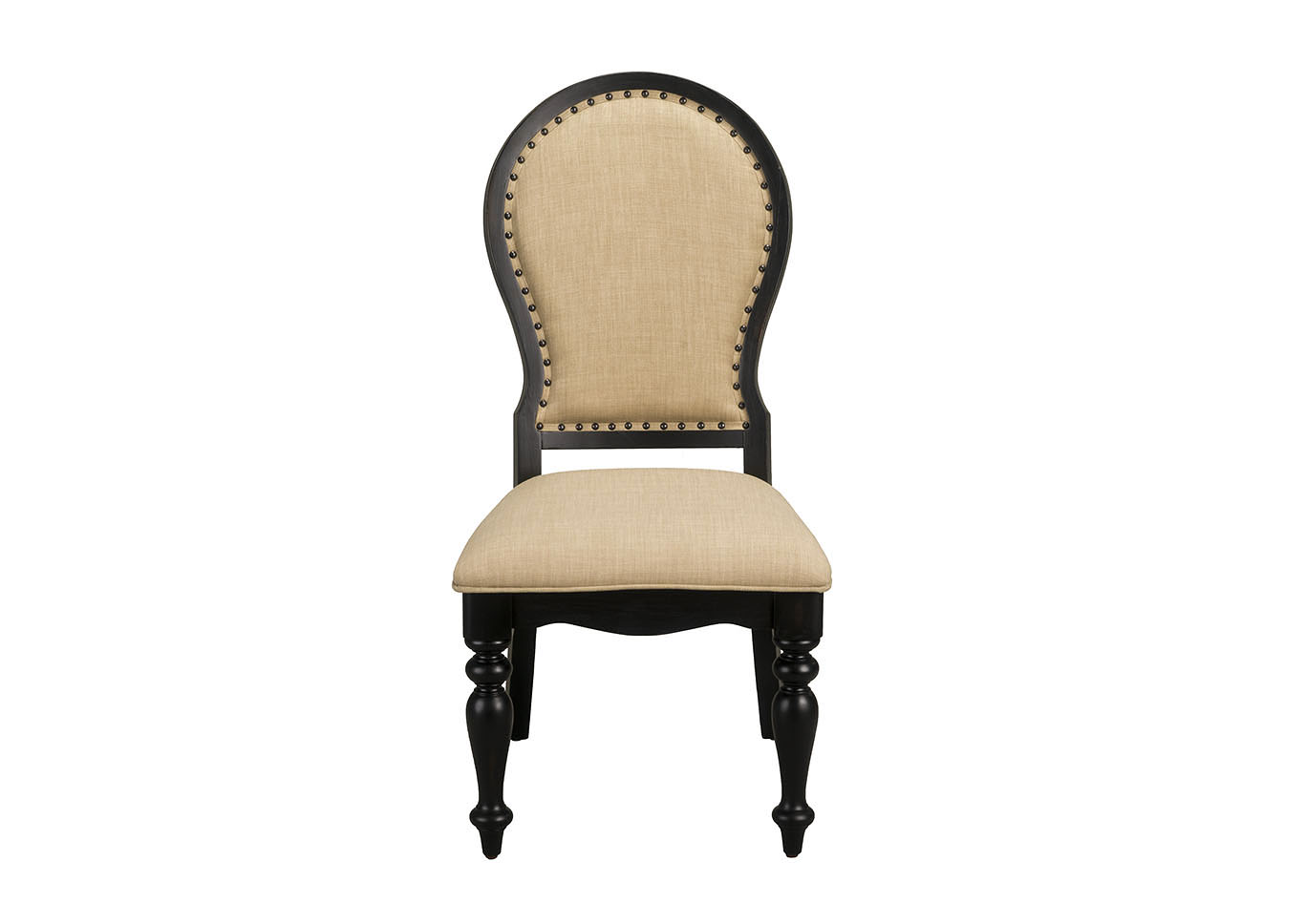 Cambria Black Upholstered Side Chair,Standard