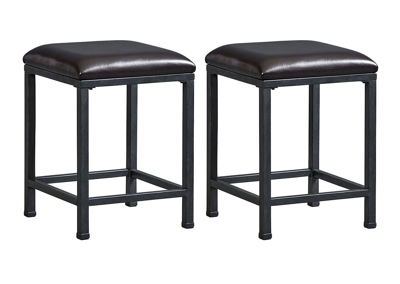 Ridgewood Black Bar Stool (Set of 2),Standard