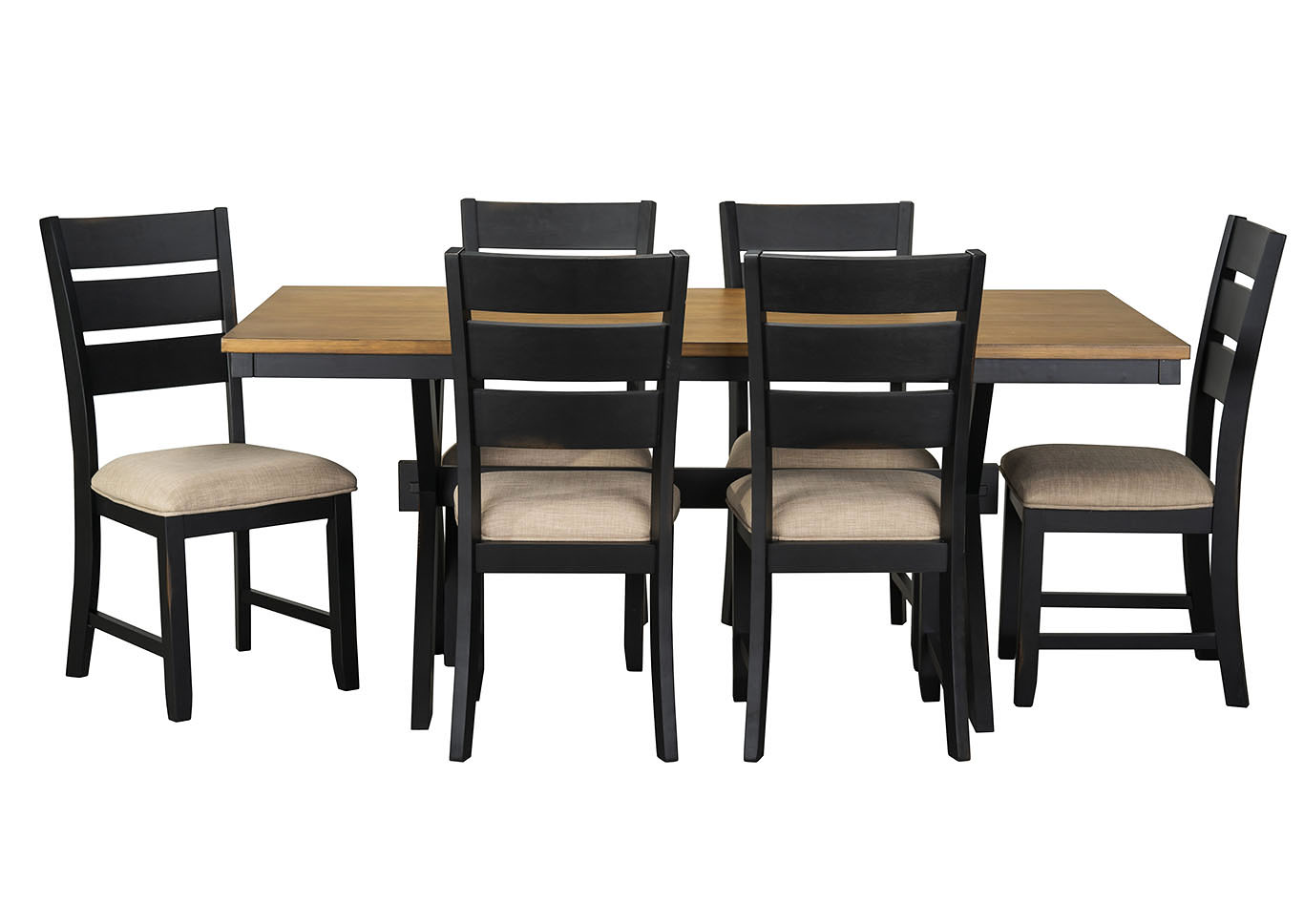 Braydon Dining Table w/6 Side Chair,Standard