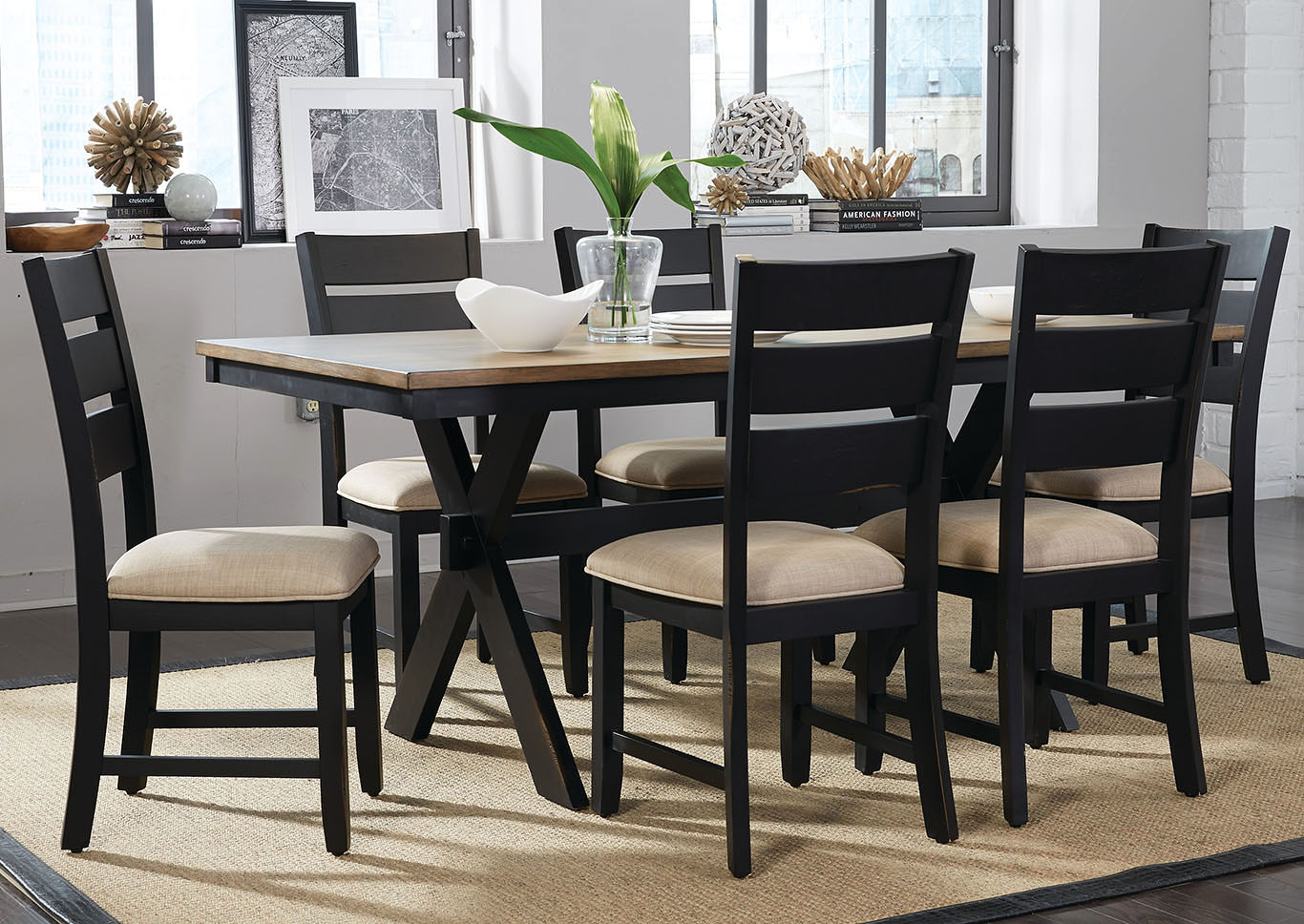 Braydon Dining Table w/6 Side Chair,Standard