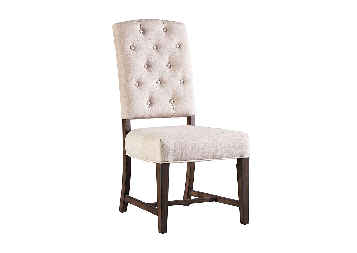 Paisley Court White Upholstered Side Chair (Set of 2),Standard