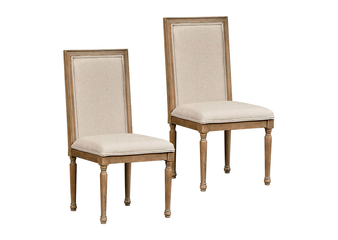 Savannah Court Brown Upholstered Side Chair (Set of 2),Standard