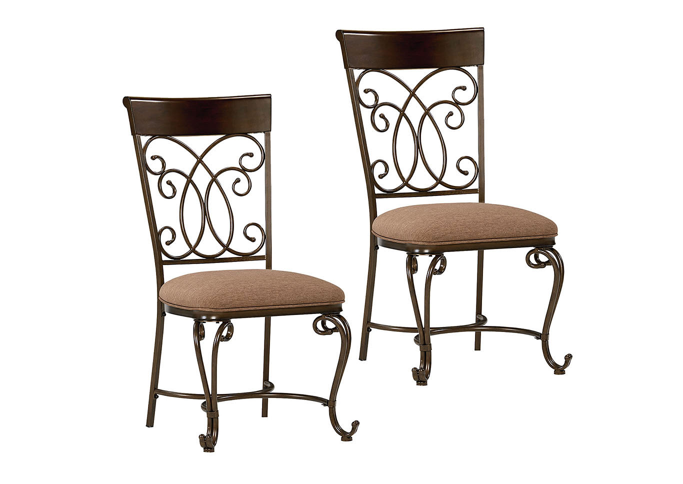 Bombay Brown Side Chair (Set of 2),Standard