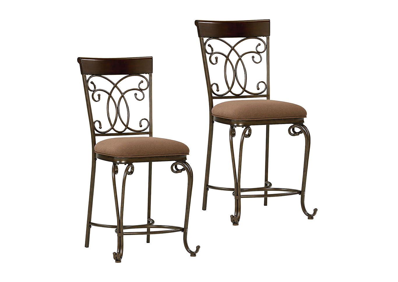 Bombay Brown Counter Chair (Set of 2),Standard