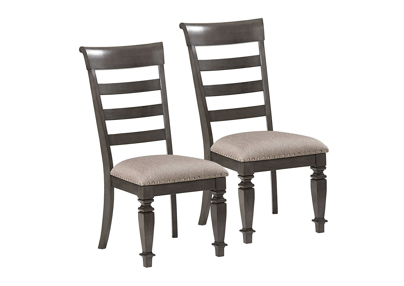 Garrison Charcoal Side Chair (Set of 2),Standard