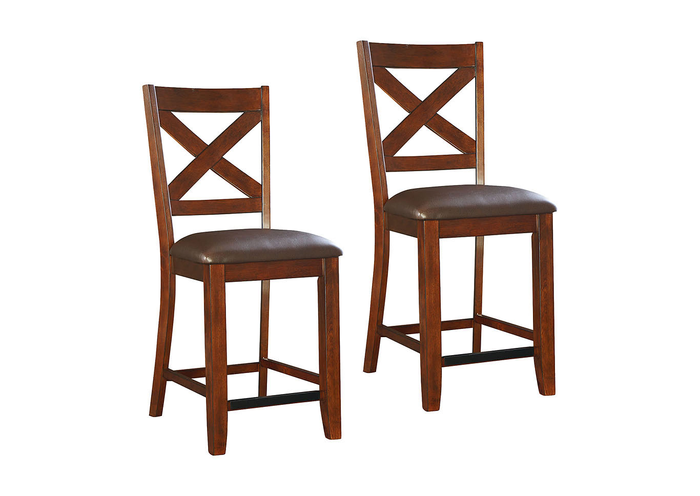 Omaha Brown Bar Stool (Set of 2),Standard