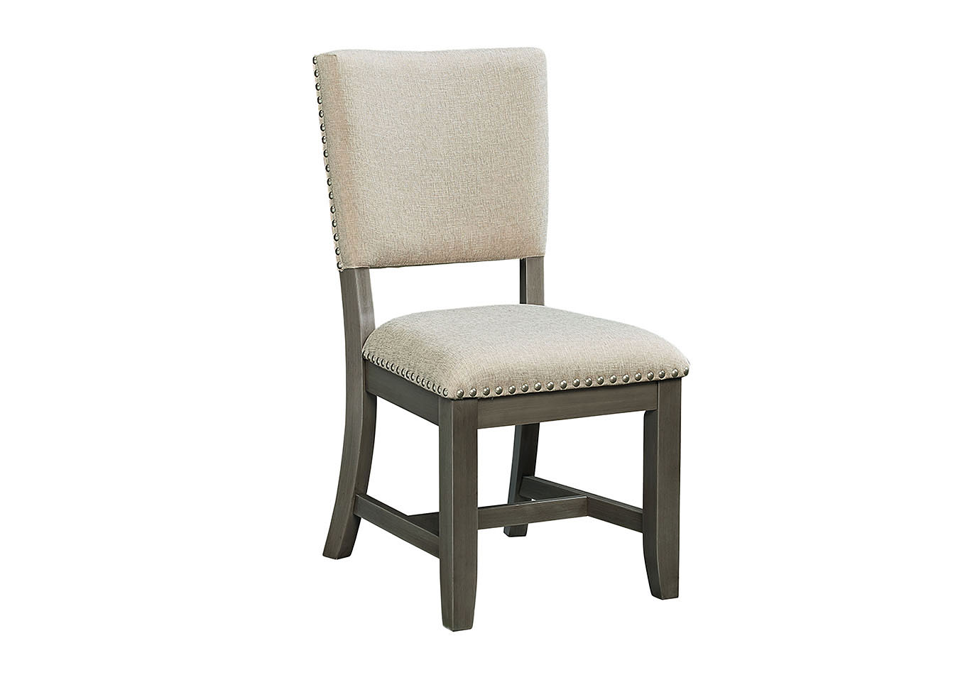 Omaha Gray Upholstered Side Chair (Set of 2),Standard