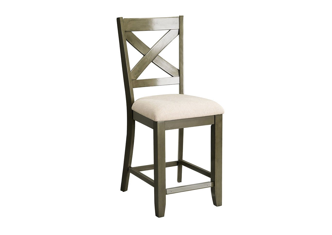 Omaha Gray Bar Stool (Set of 2),Standard