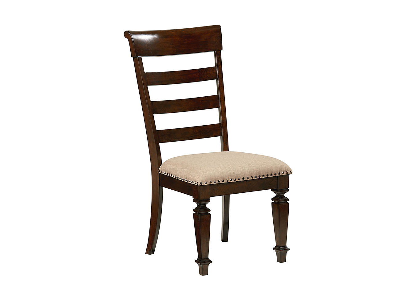 Charleston Brown Upholstered Side Chair (Set of 2),Standard