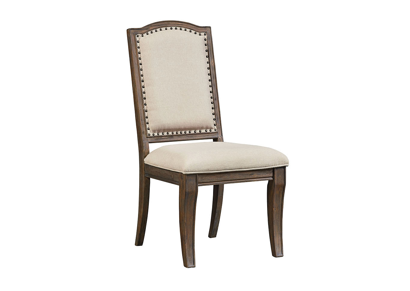 Parliament Brown Upholstered Side Chair (Set of 2),Standard