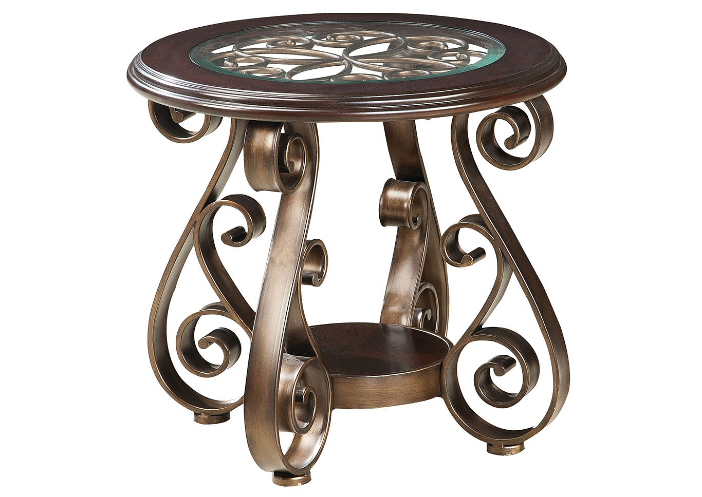Bombay Round End Table,Standard