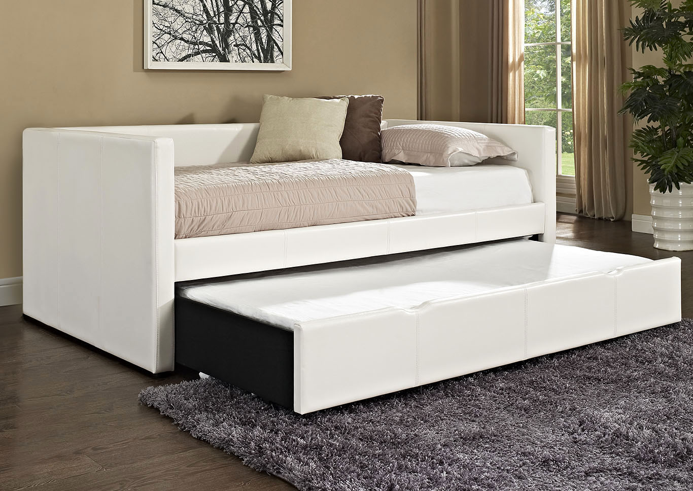 Lindsey White Twin Daybed,Standard