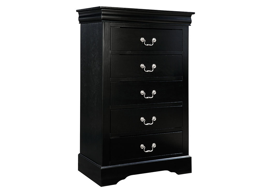 Lewiston Black Drawer Chest,Standard