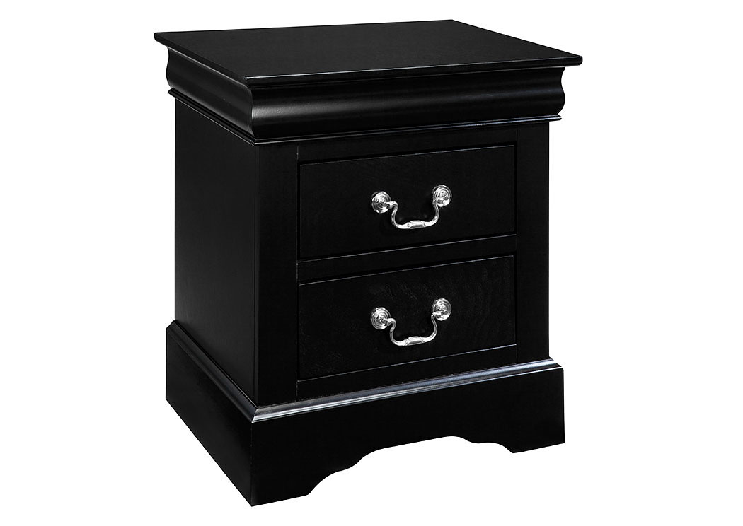 Lewiston Black Nightstand Standard,Standard