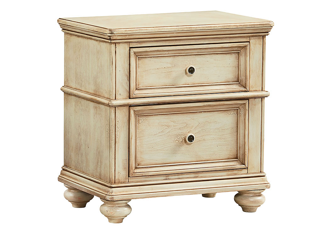 Chateau Antique French Bisque Nightstand,Standard