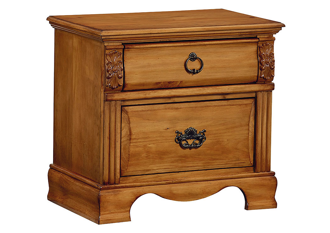 Georgetown Golden Honey Pine Nightstand,Standard