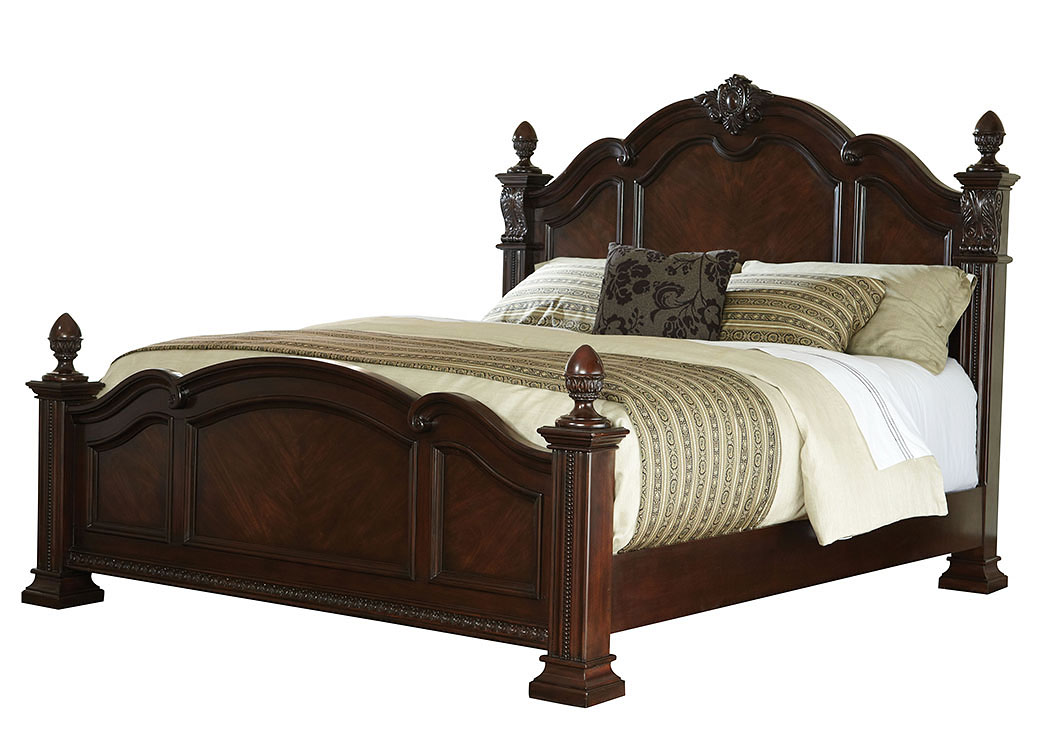 Churchill Brown King Poster Bed,Standard