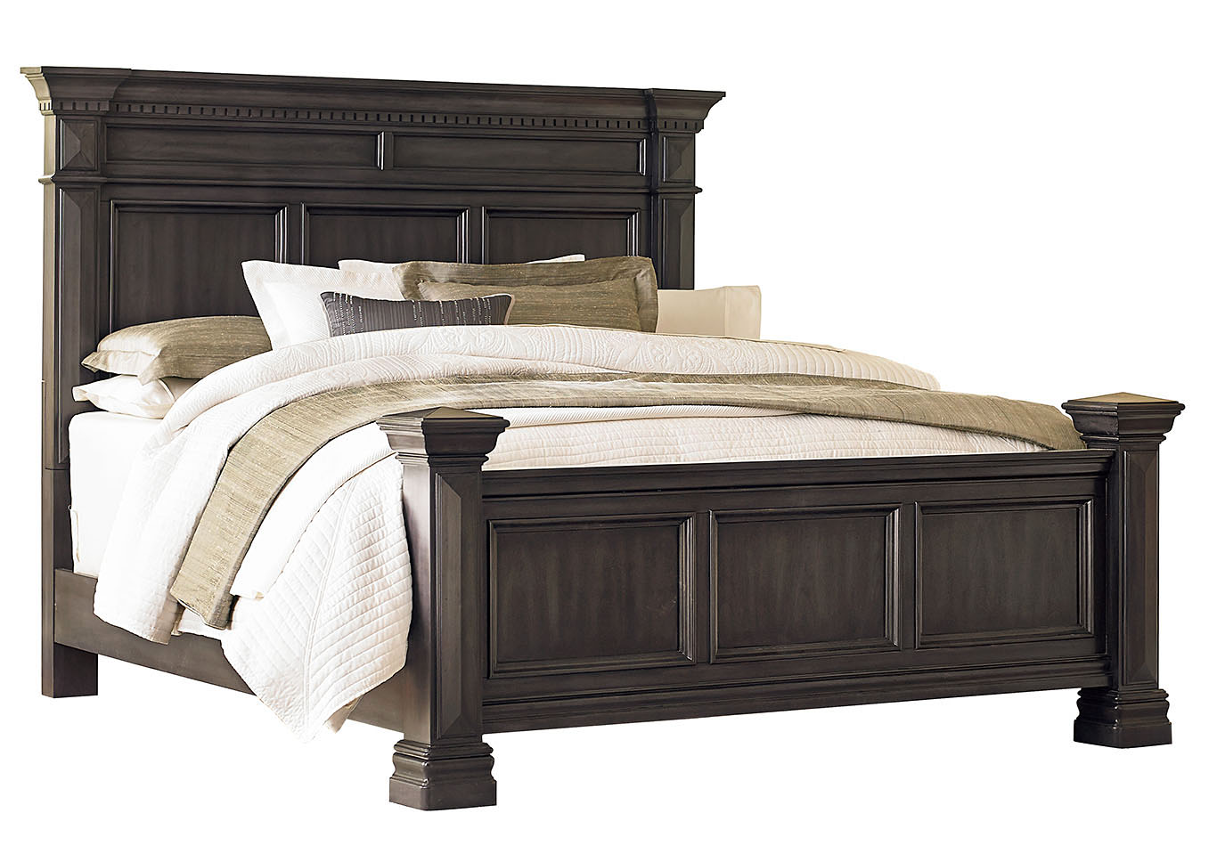 Garrison Charcoal Queen Panel Bed,Standard