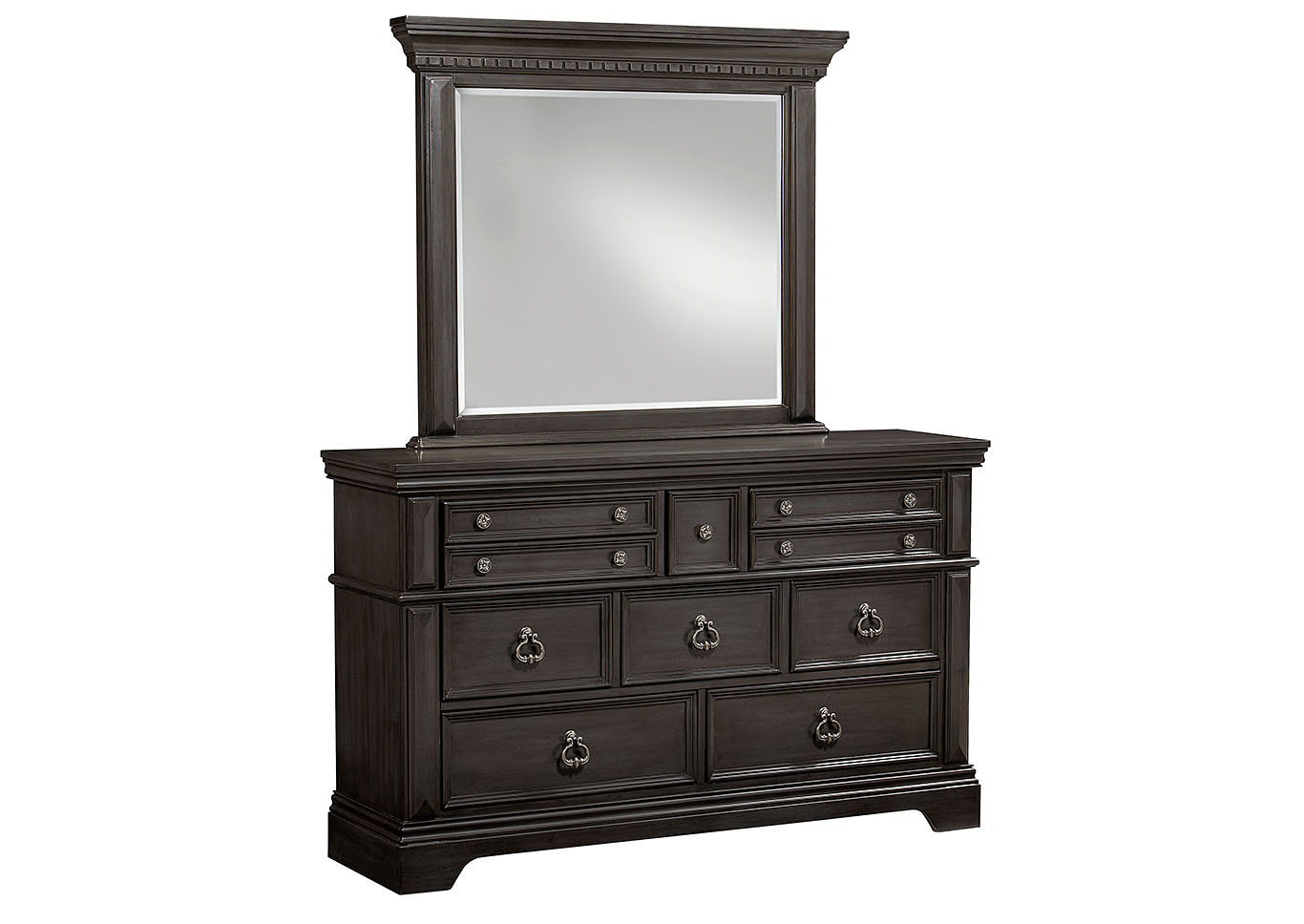 Garrison Charcoal Dresser and Mirror,Standard