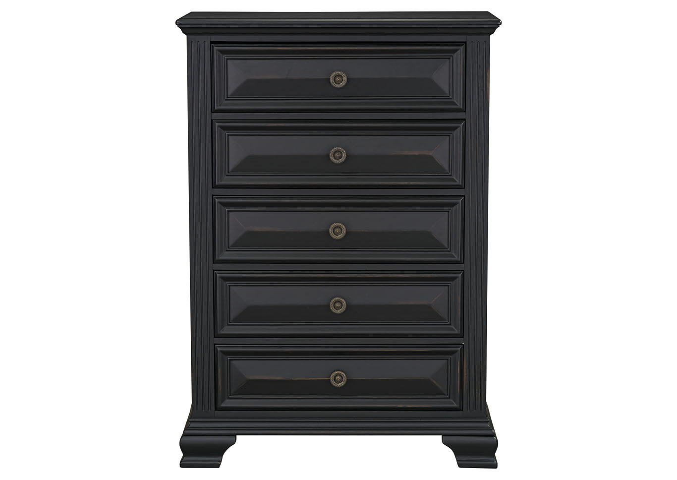 Passages Black Chest of Drawers,Standard