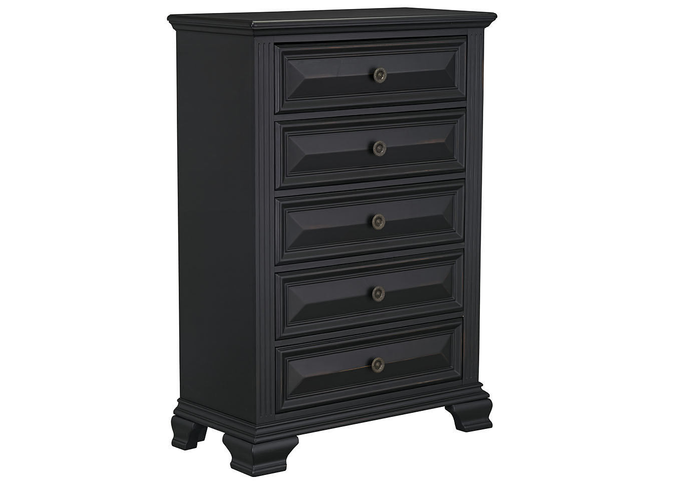 Passages Black Chest of Drawers,Standard