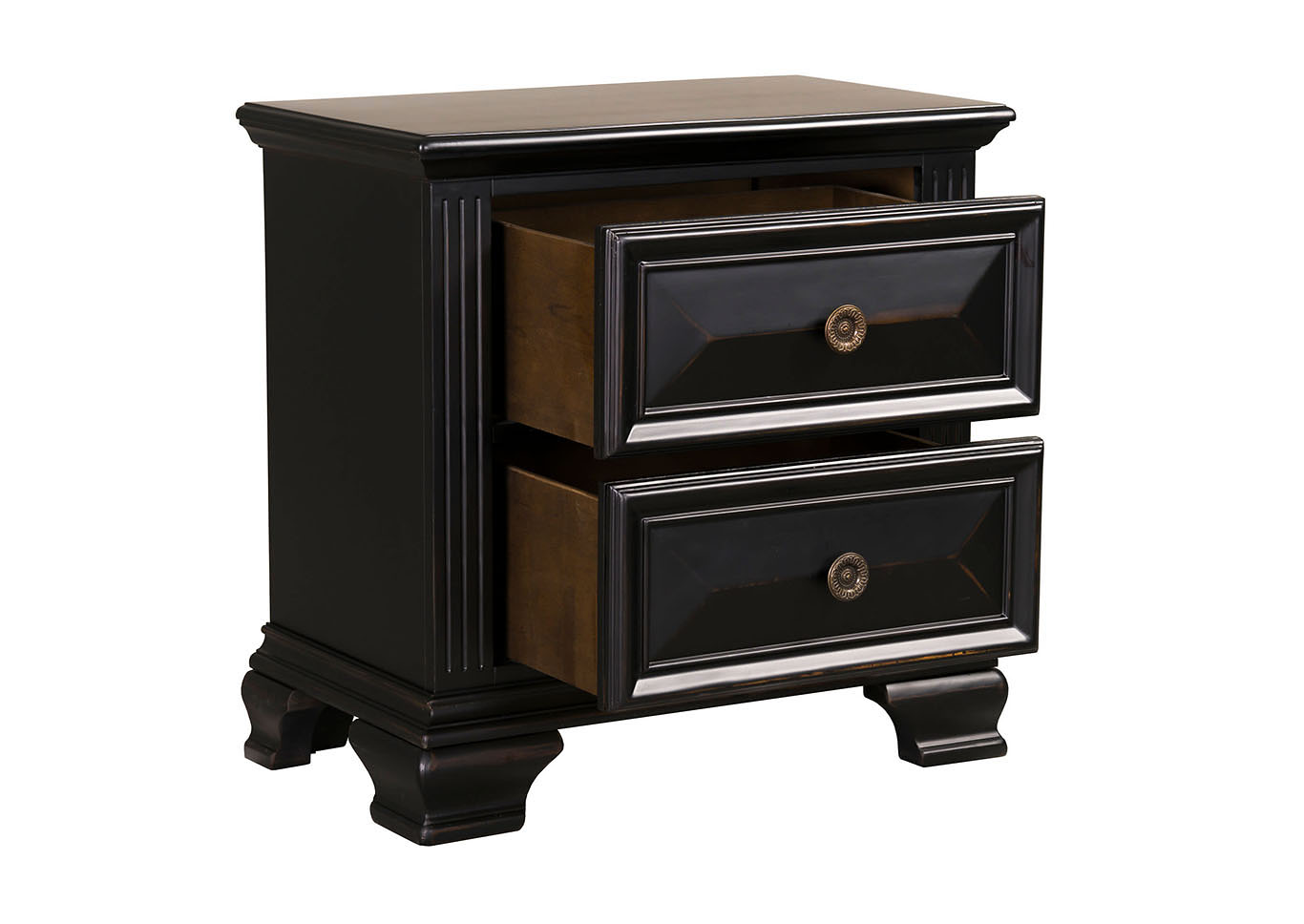 Passages Black Nightstand,Standard