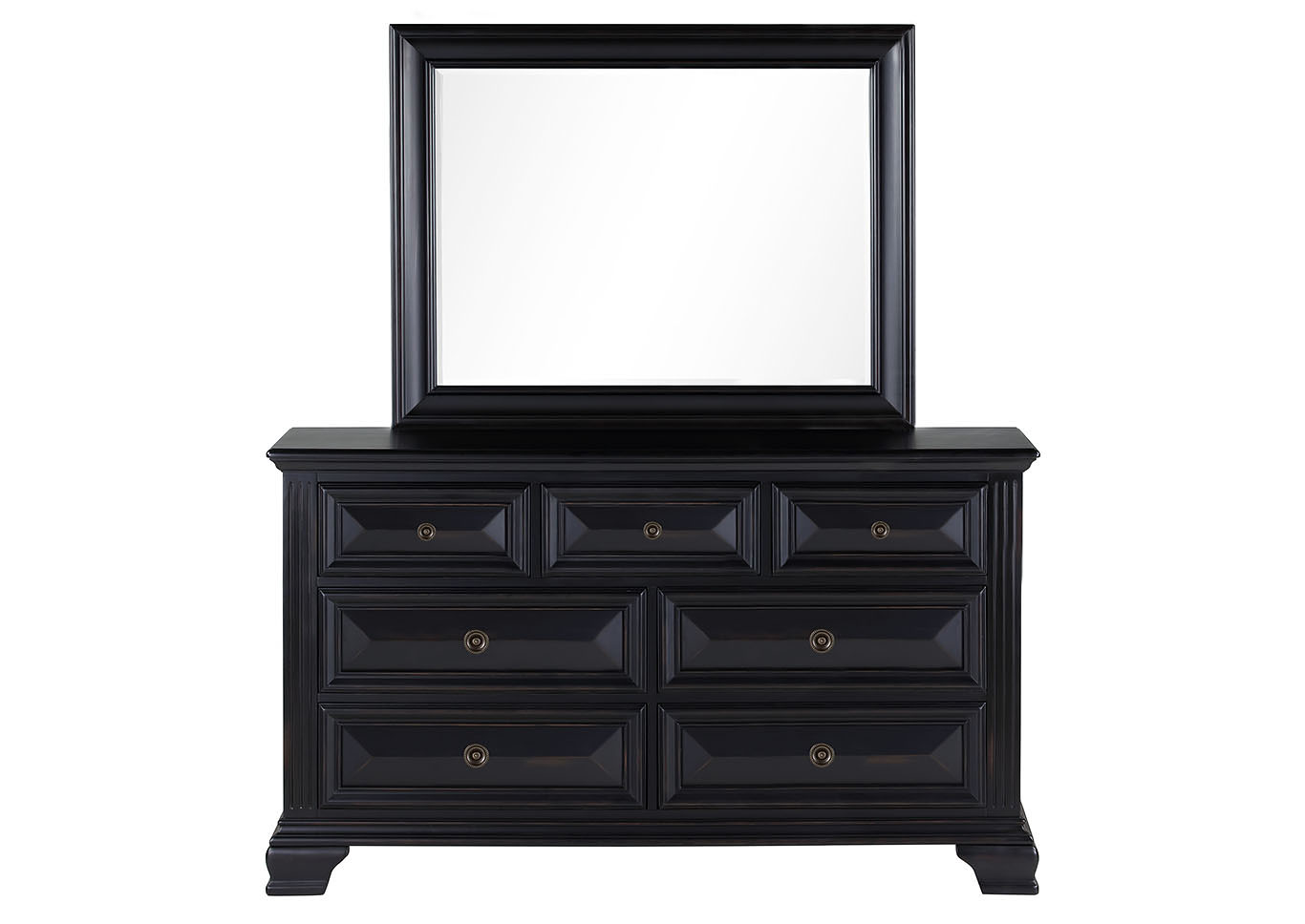 Passages Black Dresser and Mirror,Standard