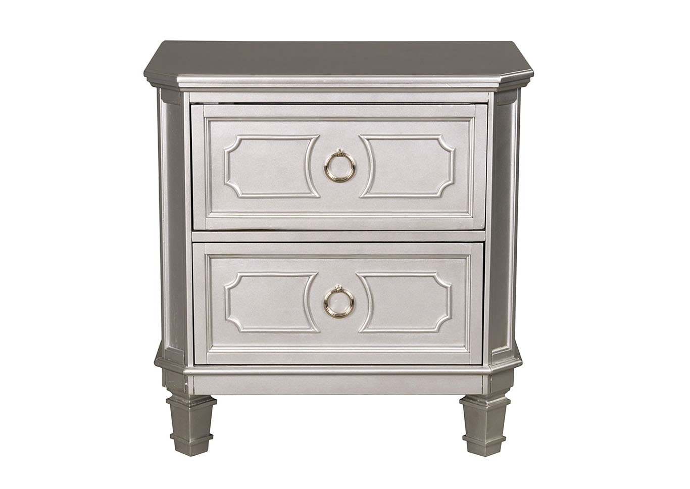 Windsor Silver Nightstand,Standard