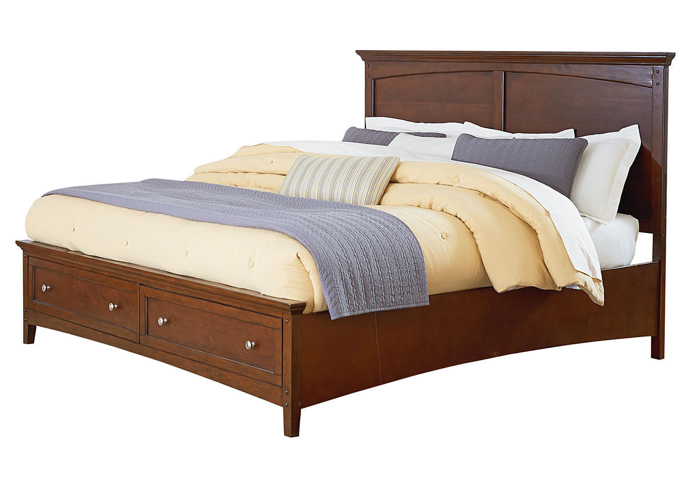 Cooperstown Brown Queen Storage Bed,Standard