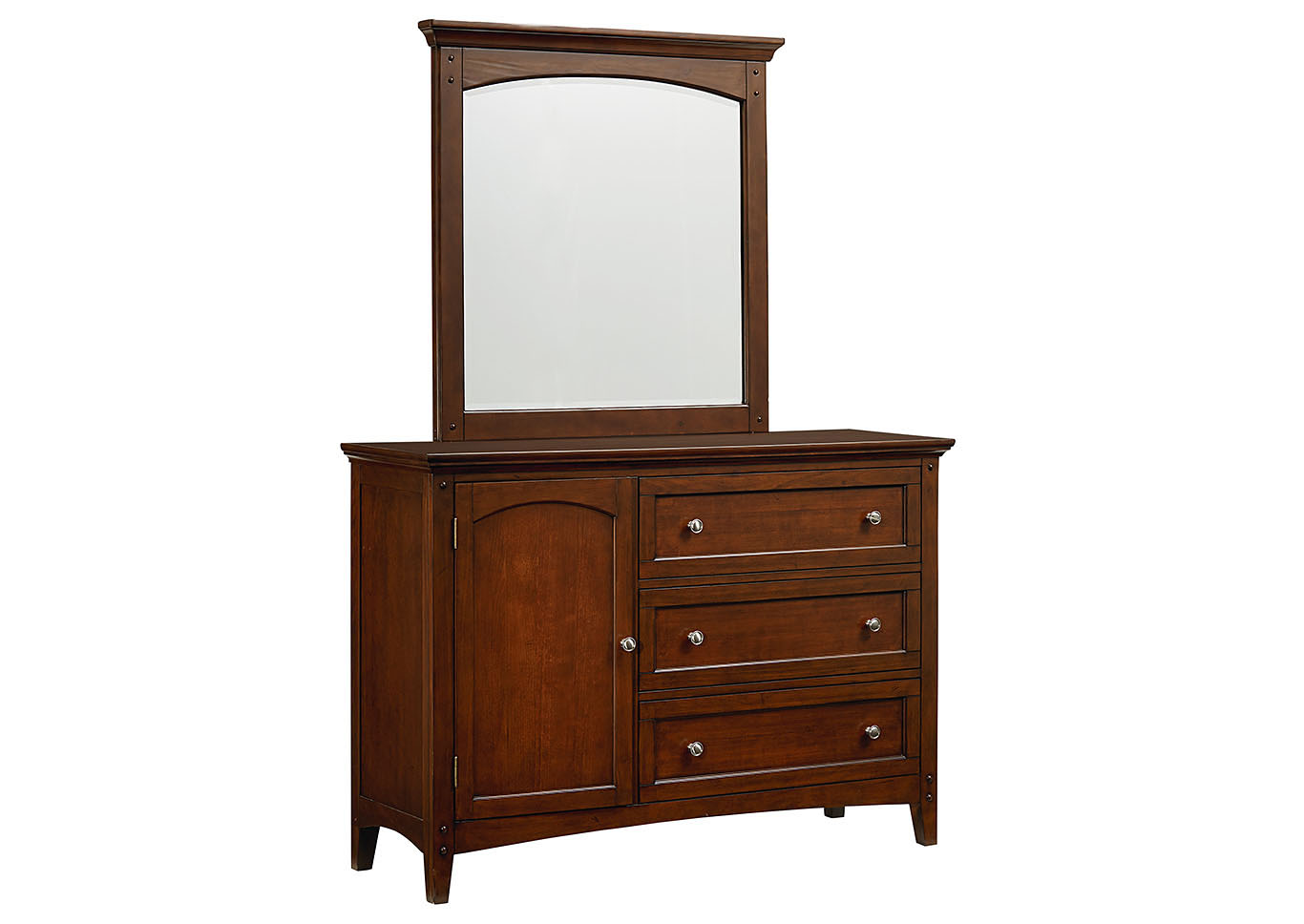 Cooperstown Brown Youth Dresser and Mirror,Standard