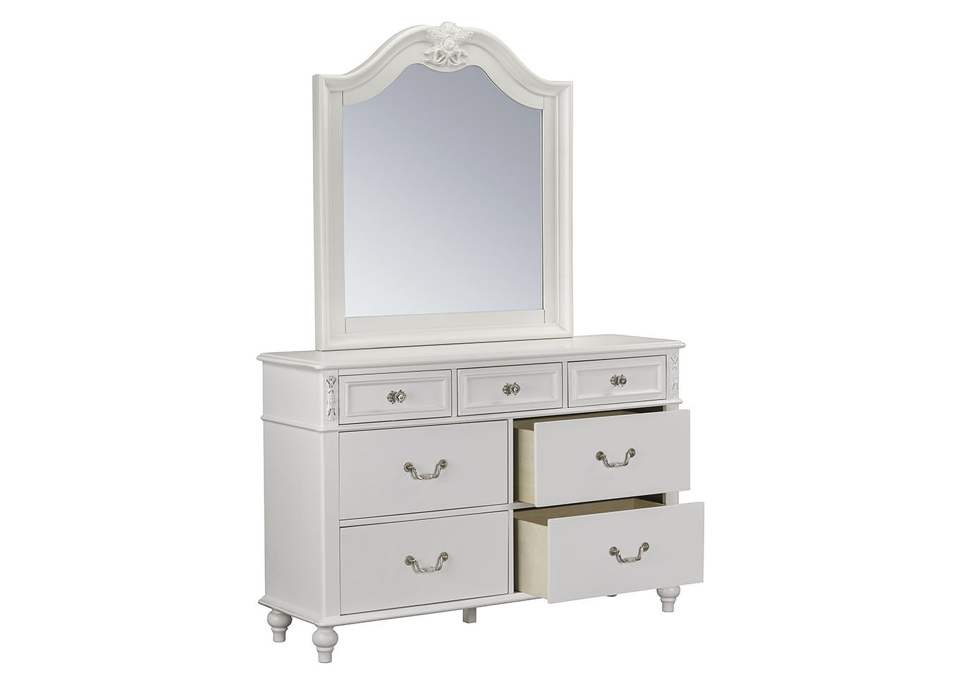 Olivia White Dresser,Standard