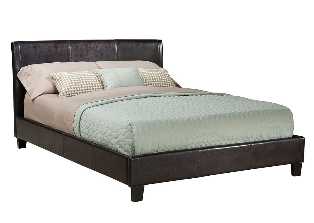 New York Brown Full Platform Bed,Standard