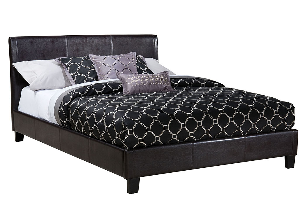 New York Black King Platform Bed,Standard