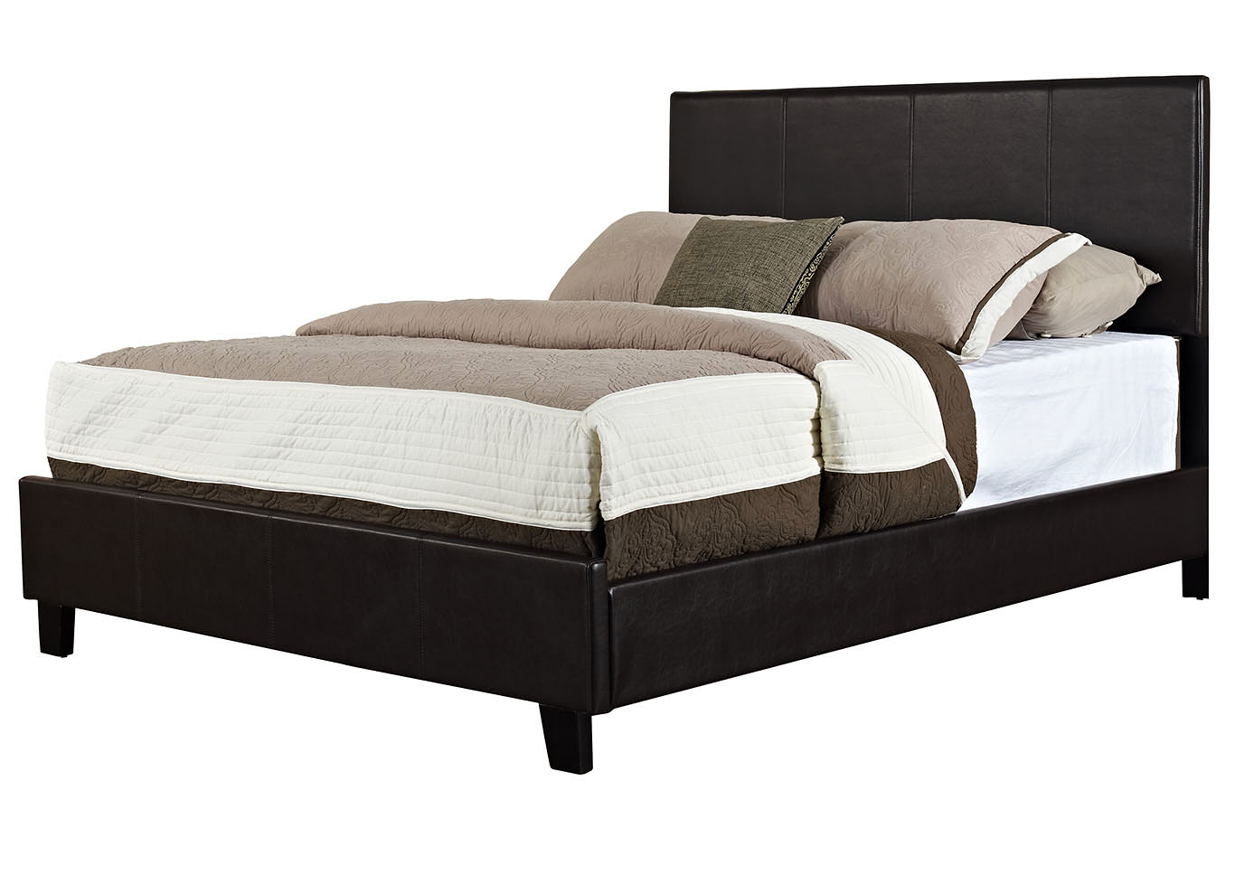 Bolton Brown Queen Platform Bed,Standard