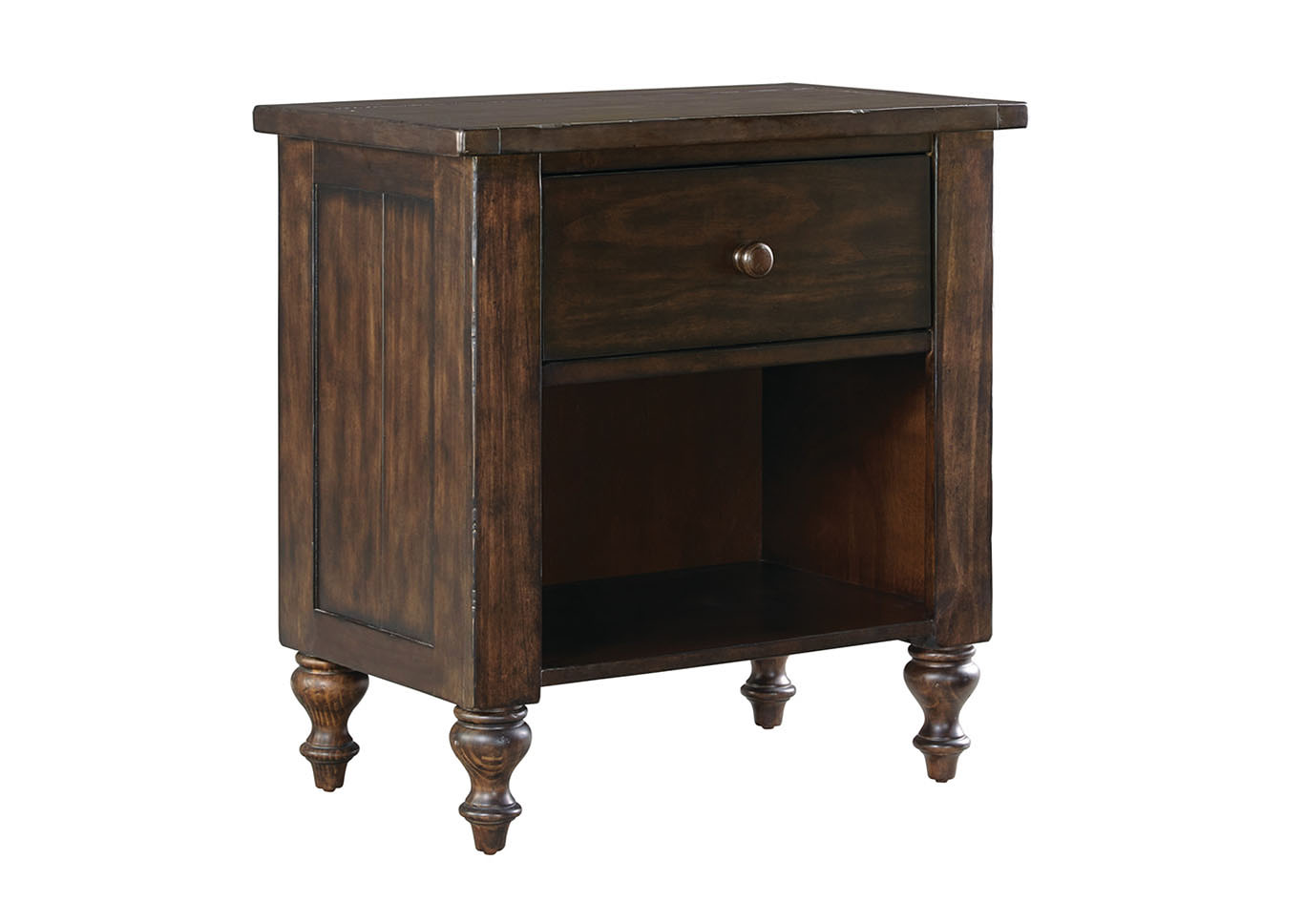 Paisley Court Brown Nightstand,Standard