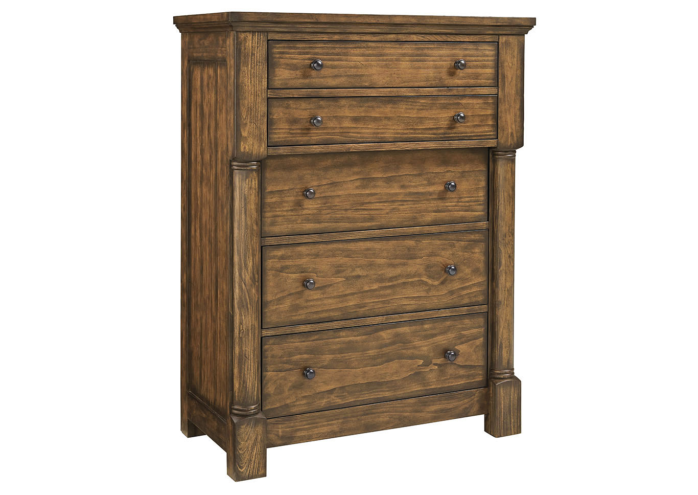 Augusta Court Brown Chest of Drawers,Standard