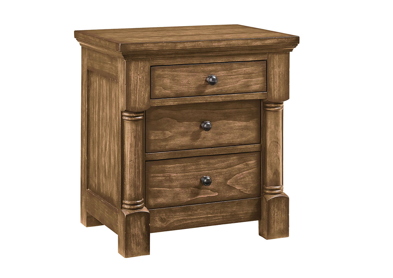 Augusta Court Brown Nightstand,Standard